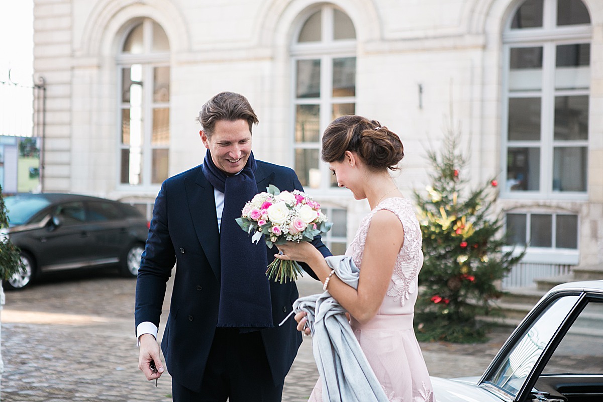 Winter and Christmas wedding in Blois, Loire Valley