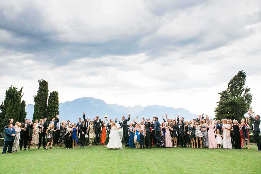 Photo de group mariage en Suisse