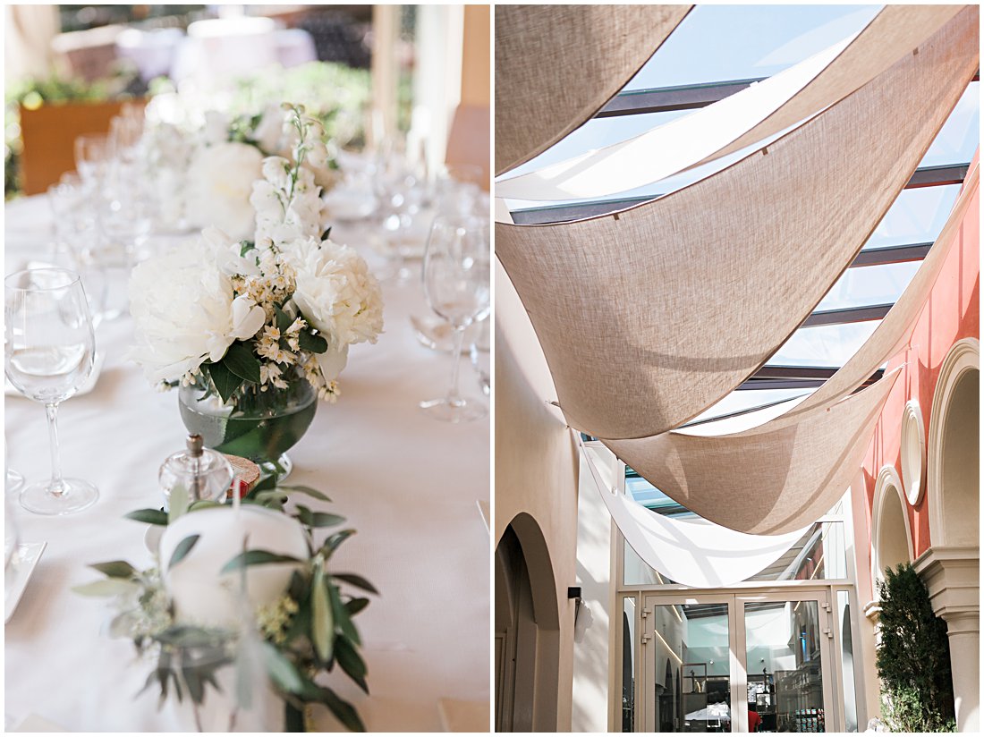 Mariage à Monaco details et décoration de table restaurent Castelroc