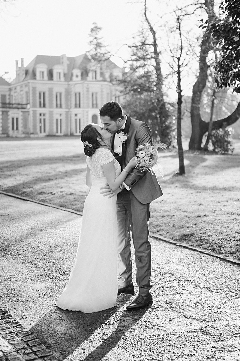 Séance photo mariage à Nantes Parc de La Gaudinière